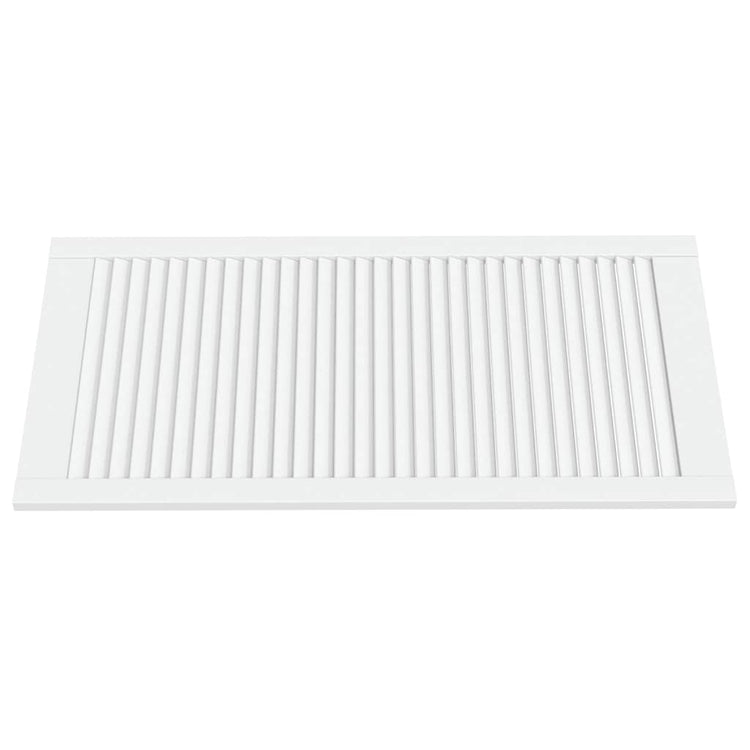 Vidaxl kastdeuren met lamellen 2 st 99,3x49,4 cm grenenhout wit