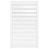Vidaxl kastdeur met lamellen 99,3x59,4 cm massief grenenhout wit