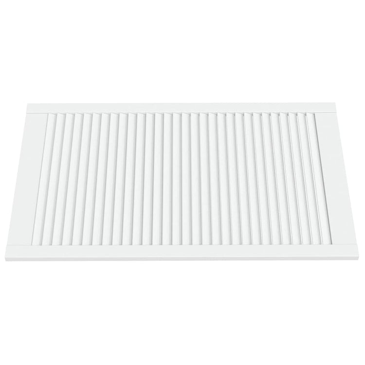 Vidaxl kastdeuren met lamellen 2 st 99,3x59,4 cm grenenhout wit