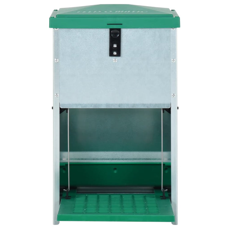 Vidaxl pluimveevoerbak automatisch met pedaal 8 kg
