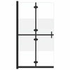 Vidaxl inloopdouchewand inklapbaar 100x190 cm esg-glas halfmat