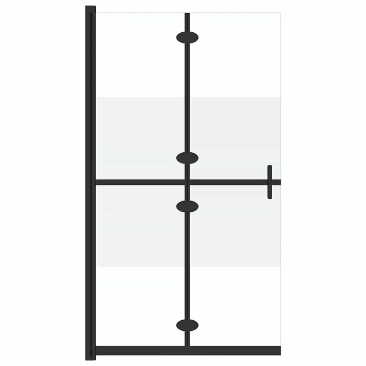 Vidaxl inloopdouchewand inklapbaar 100x190 cm esg-glas halfmat