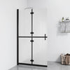 Vidaxl inloopdouchewand inklapbaar 70x190 cm esg-glas mat