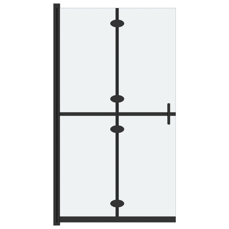 Vidaxl inloopdouchewand inklapbaar 110x190 cm esg-glas mat