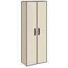Vidaxl schoenenkast 60x30x166 cm stof crèmekleurig