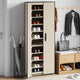 Vidaxl schoenenkast 60x30x166 cm stof crèmekleurig