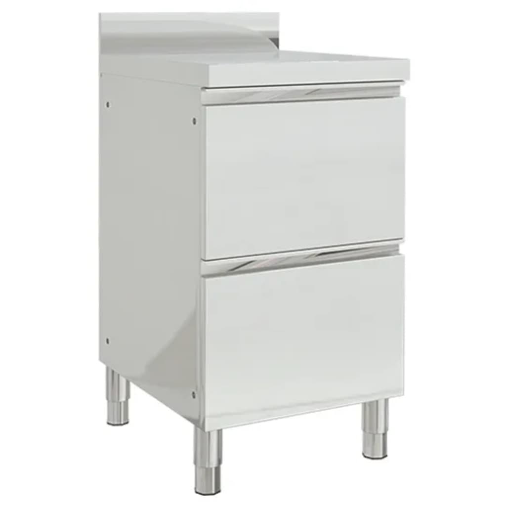 Vidaxl commerciële keukenkast met 2 lades 50x60x96 cm