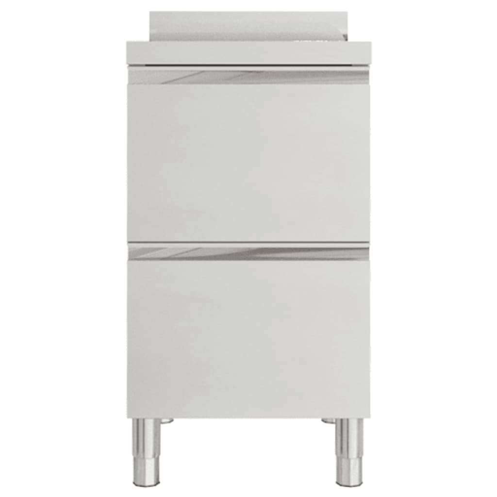 Vidaxl commerciële keukenkast met 2 lades 50x60x96 cm