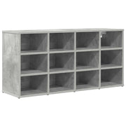 Vidaxl schoenenkast 103 x 30 x 51 cm bewerkt hout betongrijs - afbeelding 2