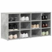 Vidaxl schoenenkast 103 x 30 x 51 cm bewerkt hout betongrijs - afbeelding 3
