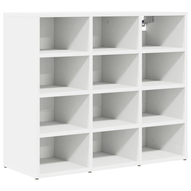 Vidaxl schoenenkast 77,5 x 30 x 67 cm bewerkt hout wit