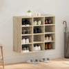 Vidaxl schoenenkast sonoma eiken 77,5 x 30 x 67 cm bewerkt hout