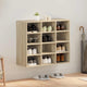 Vidaxl schoenenkast 77,5 x 30 x 67 cm bewerkt hout sonoma eiken
