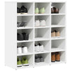 Vidaxl schoenenkast met plank wit 77,5 x 30 x 83,5 cm bewerkt hout