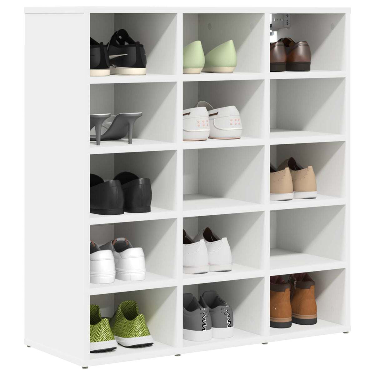 Vidaxl schoenenkast 77,5 x 30 x 83,5 cm bewerkt hout wit