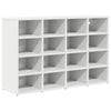Vidaxl schoenenkast met plank wit 103 x 30 x 67 cm bewerkt hout