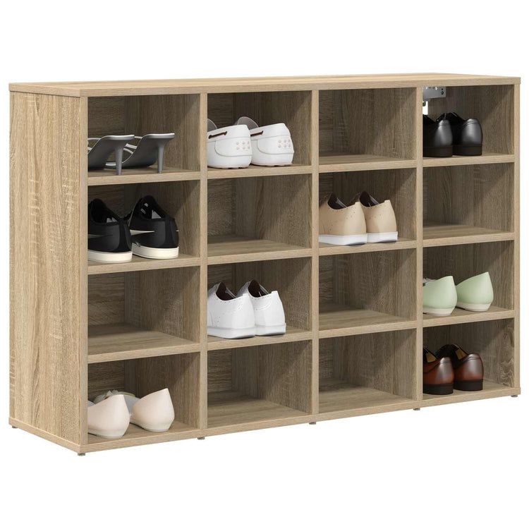 Vidaxl schoenenkast 103 x 30 x 67 cm bewerkt hout sonoma eiken