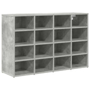 Vidaxl schoenenkast 103 x 30 x 67 cm bewerkt hout betongrijs - afbeelding 2