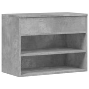 Vidaxl schoenenbank 60x30x45 cm bewerkt hout betongrijs - afbeelding 2