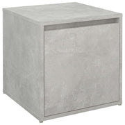 Vidaxl opbergbox met lade 40,5x40x40 cm bewerkt hout betongrijs - afbeelding 2