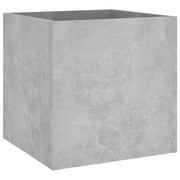 Vidaxl plantenbak 40x40x40 cm bewerkt hout betongrijs - afbeelding 2