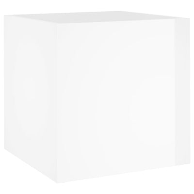 Vidaxl plantenbak 40x40x40 cm bewerkt hout hoogglans wit