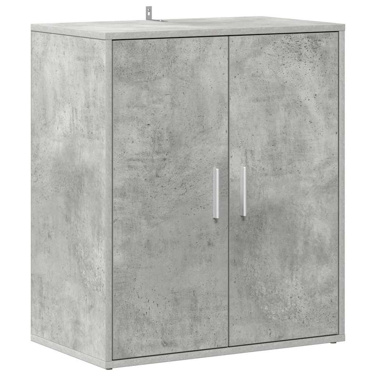 Vidaxl schoenenkast 60x35x70 cm bewerkt hout betongrijs