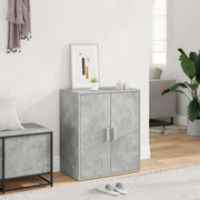 Vidaxl schoenenkast 60x35x70 cm bewerkt hout betongrijs - afbeelding 1