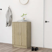 VidaXL Schoenenkast 60x35x92 cm bewerkt hout sonoma eikenkleurig - afbeelding 3