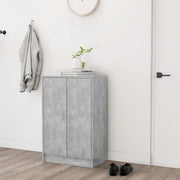 VidaXL Schoenenkast 60x35x92 cm bewerkt hout betongrijs - afbeelding 3
