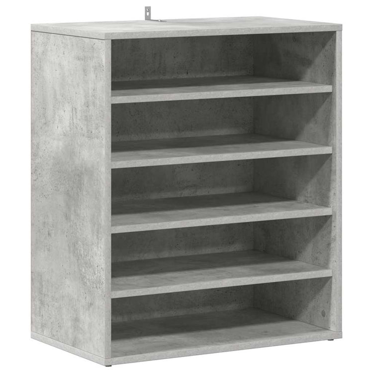 Vidaxl schoenenkast 60x35x70 cm bewerkt hout betongrijs