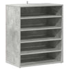 Vidaxl schoenenkast 60x35x70 cm bewerkt hout betongrijs