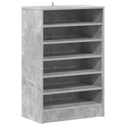 Vidaxl schoenenkast 60x35x92 cm bewerkt hout betongrijs - afbeelding 2