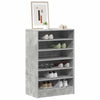 Vidaxl schoenenkast 60x35x92 cm bewerkt hout betongrijs