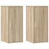 Vidaxl schoenenkasten 2 st 32x35x70 cm spaanplaat sonoma eikenkleurig