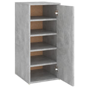 VidaXL Schoenenkast 32x35x70 cm bewerkt hout betongrijs - afbeelding 2