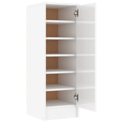 Vidaxl schoenenkast 32 x 35 x 92 cm bewerkt hout hoogglans wit - afbeelding 2