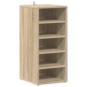 Vidaxl schoenenkast 31,5x35x70 cm bewerkt hout sonoma eikenkleurig - afbeelding 2