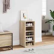 Vidaxl schoenenkast 31,5x35x70 cm bewerkt hout sonoma eikenkleurig - afbeelding 1