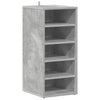 Vidaxl schoenenkast 31,5x35x70 cm bewerkt hout betongrijs