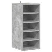 Vidaxl schoenenkast 31,5x35x70 cm bewerkt hout betongrijs - afbeelding 2