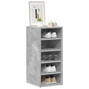 Vidaxl schoenenkast 31,5x35x70 cm bewerkt hout betongrijs - afbeelding 3