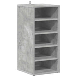 Vidaxl schoenenkasten 2 st 31,5x35x70 cm bewerkt hout betongrijs - afbeelding 3