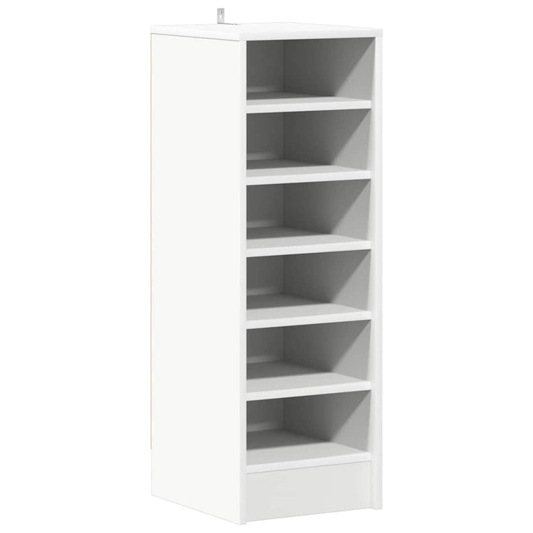Vidaxl schoenenkast 31,5x35x90 cm bewerkt hout wit