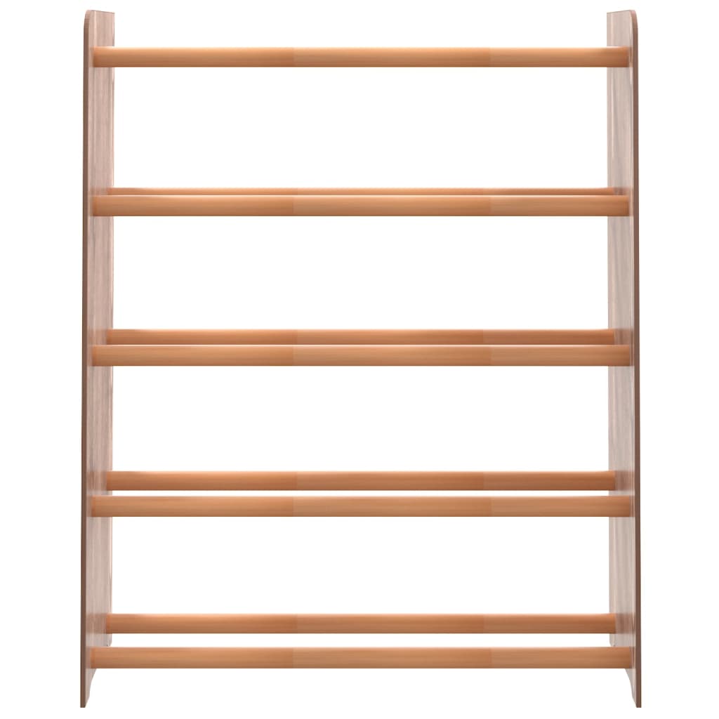 Vidaxl schoenenrek 65x24x81 cm bewerkt hout bruin