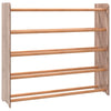 VidaXL Schoenenrek 90x24x81 cm bewerkt hout bruin