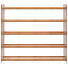 VidaXL Schoenenrek 90x24x81 cm bewerkt hout bruin