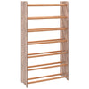 Vidaxl schoenenrek 65x24x117 cm bewerkt hout bruin