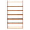 Vidaxl schoenenrek 65x24x117 cm bewerkt hout bruin