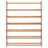 Vidaxl schoenenrek 90x24x117 cm bewerkt hout bruin